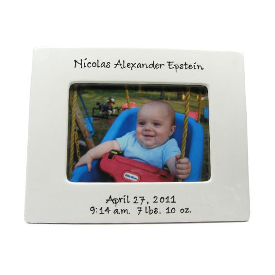personalized birth announcement frame