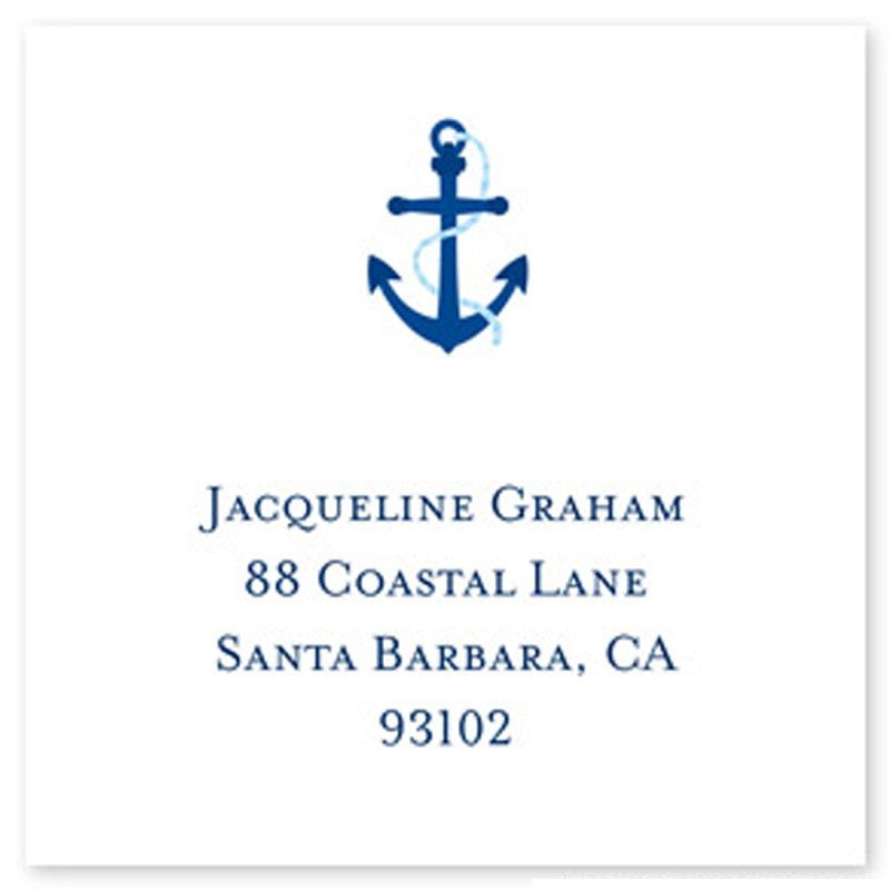 boatman geller icon anchor square sticker