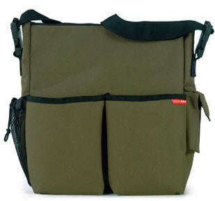 skip hop duo diaper bag - olive