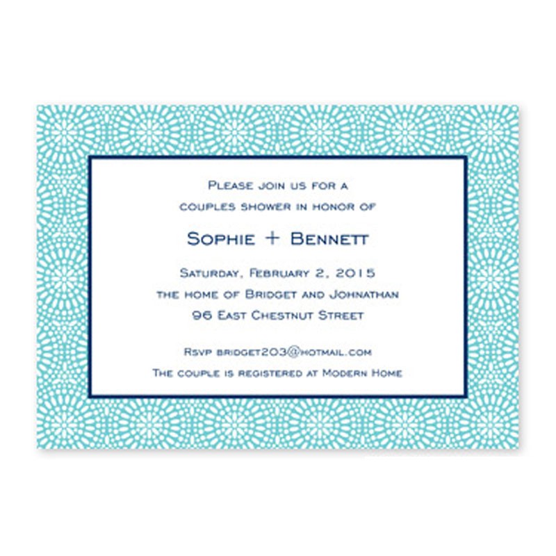 boatman geller bursts teal flat notecard