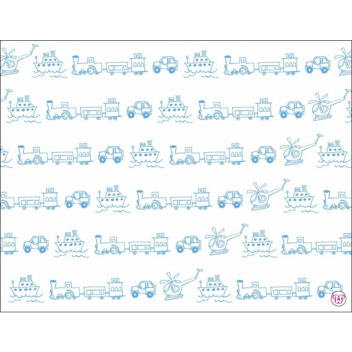 plane & train baby stationery