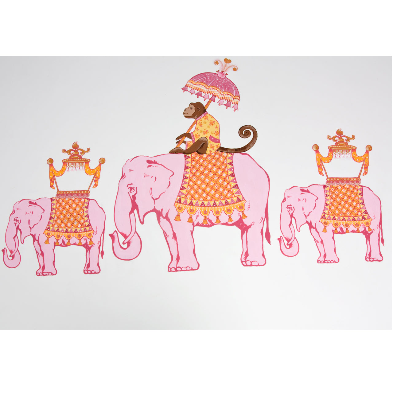 vintage play table & chair set - elephants on parade