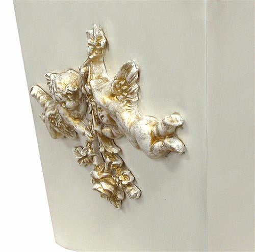 waste basket - molding (versailles creme)