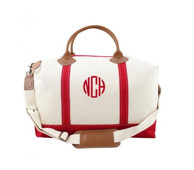 weekender bag - red