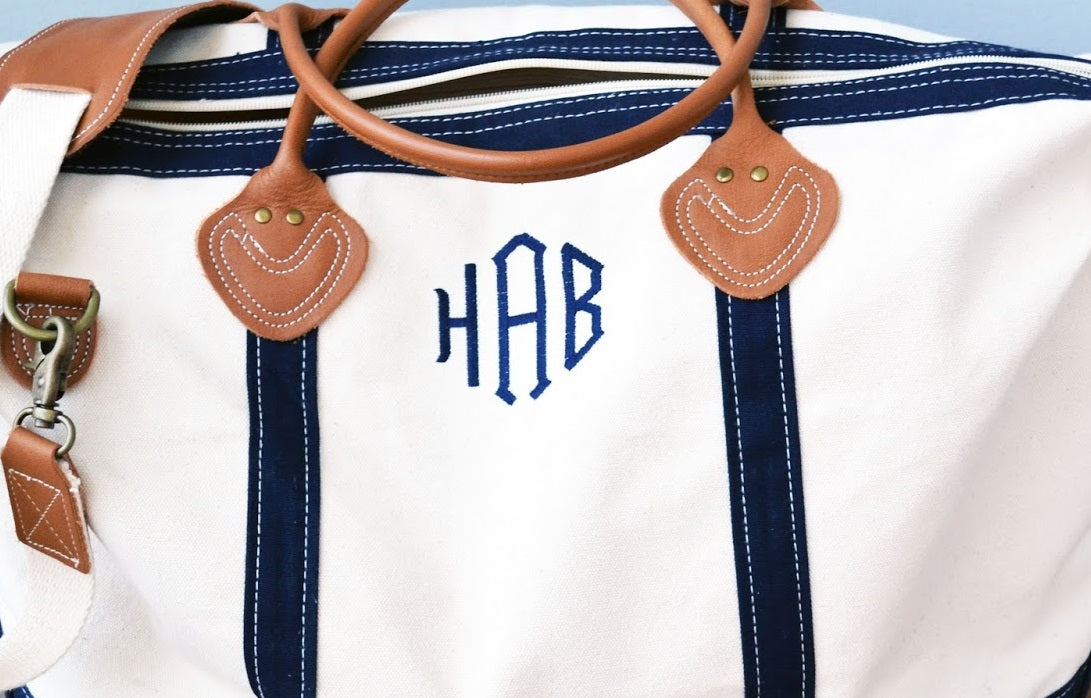 weekender tote bag navy