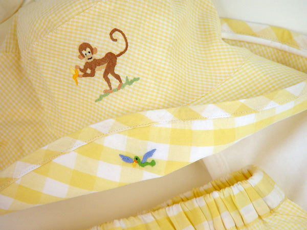 yellow on safari embroidered sun set by gordonsbury