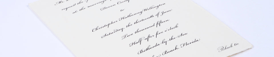 engraved wedding invitations