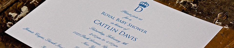 flat print baby showers & sip & sees