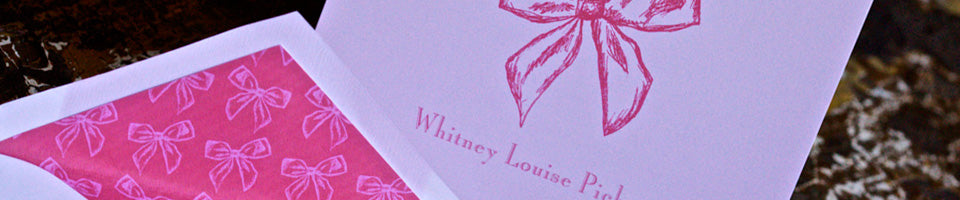 flat print baby stationery