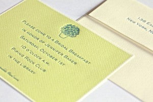 letterpress baby showers & sip and sees