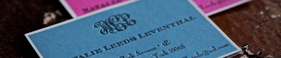 letterpress business & calling cards