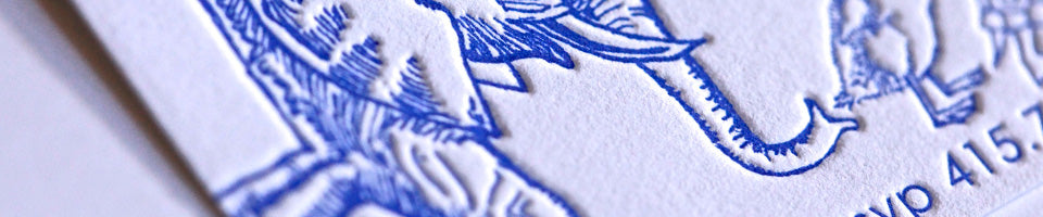 letterpress kid's parties invitations