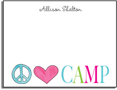 personalized camp stationery
