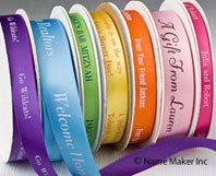 Personalized Satin Ribbons