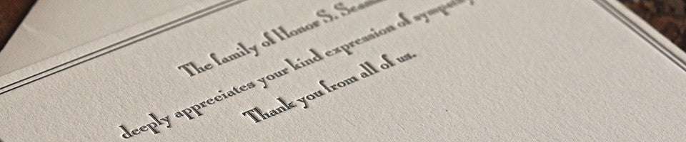 sympathy cards
