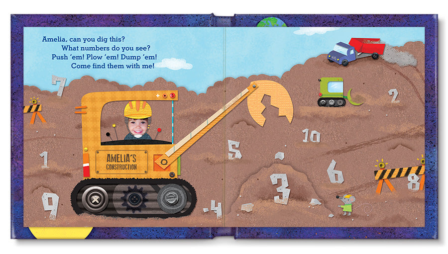 Personalized 1-2-3 Blast Off with Me! Board Book