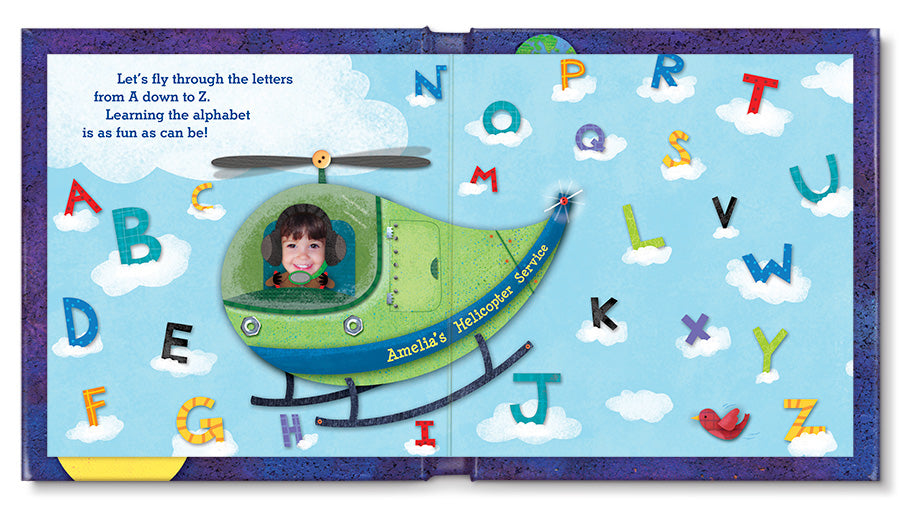 Personalized 1-2-3 Blast Off with Me! Board Book