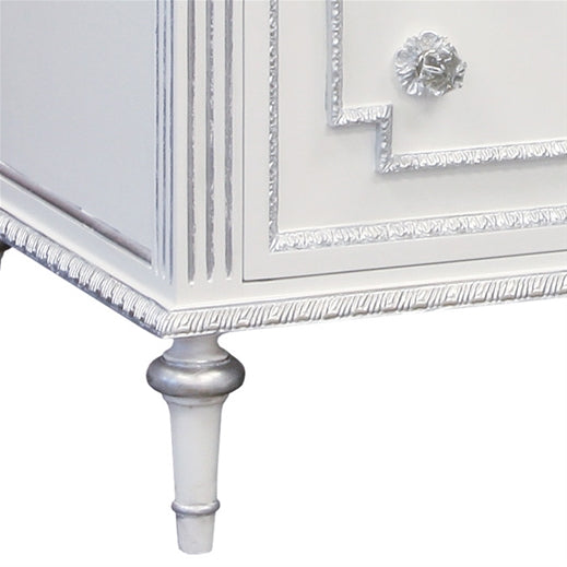 AFK marcheline chest metallic silver and white