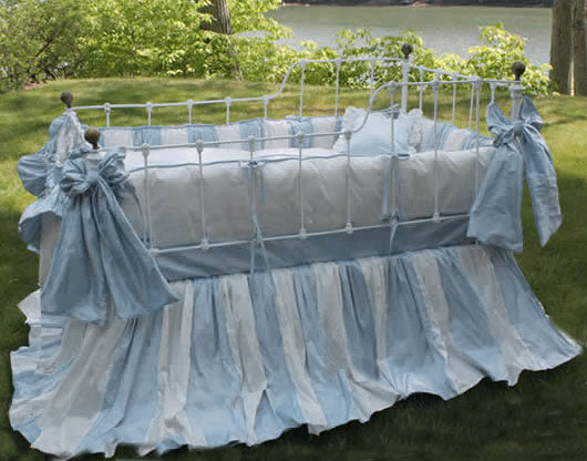 amboise crib bedding by lulla smith (custom colors available)  (contact us for pricing)