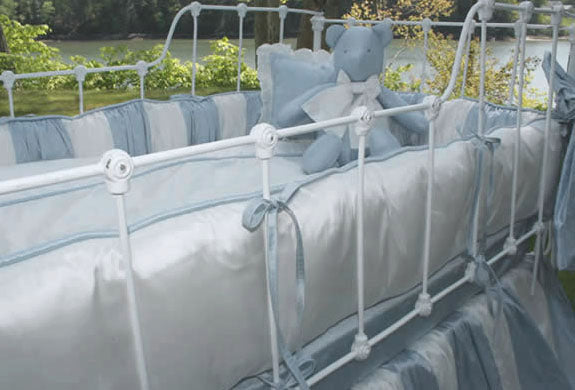 amboise crib bedding by lulla smith (custom colors available)  (contact us for pricing)