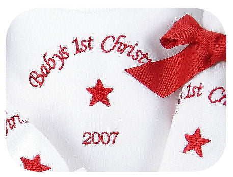 baby's first christmas gift basket