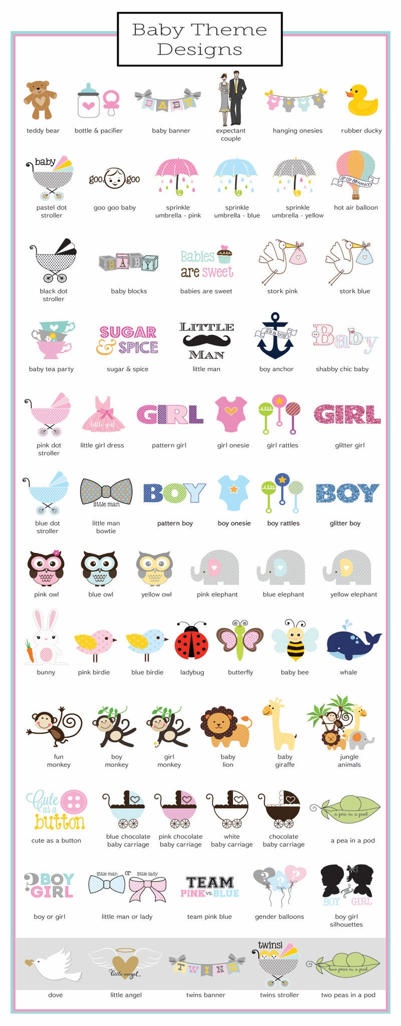 Personalized Baby Shower Notebook Favors