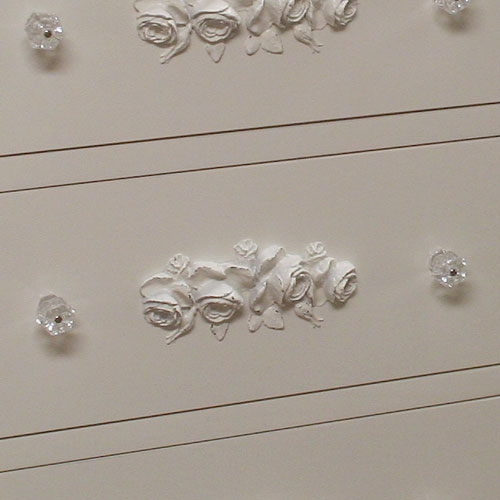 bella rosa six drawer dresser with cabinet