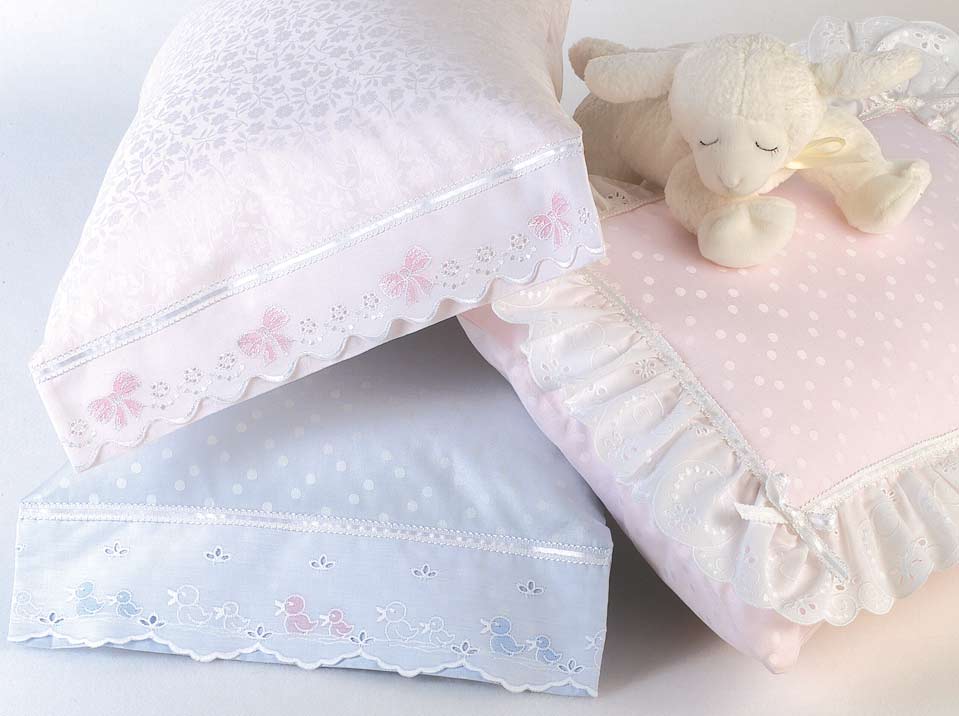 blauen baby pillowcase