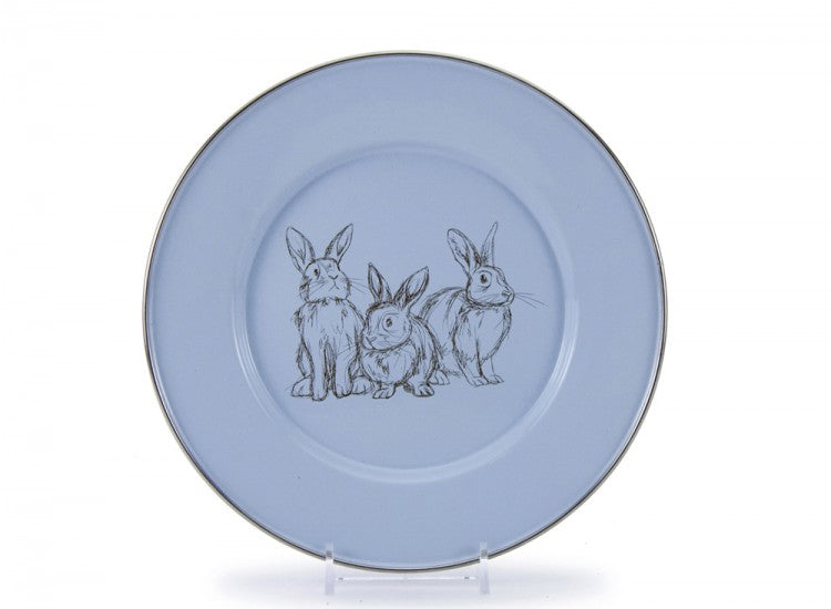 blue bunny dish keepsake set and box (plate, mug, & bowl)