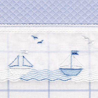 blue crib bedding