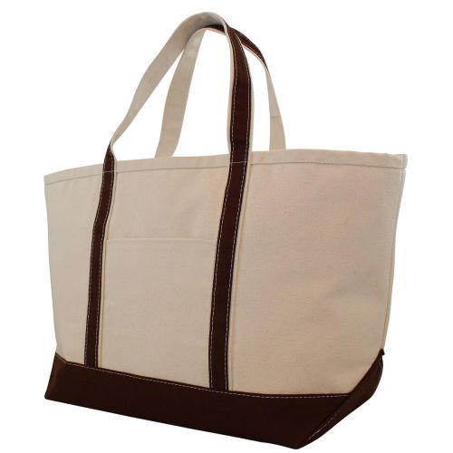 boat tote bag - brown