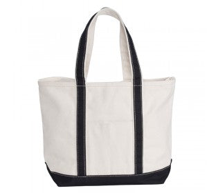 boat tote - black