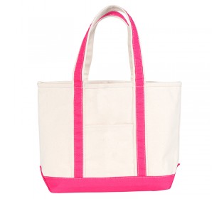 boat tote - hot pink
