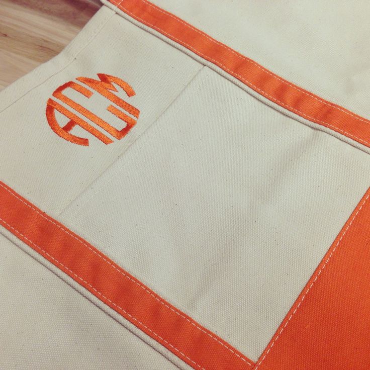 boat tote - orange