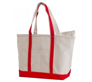 boat tote - red