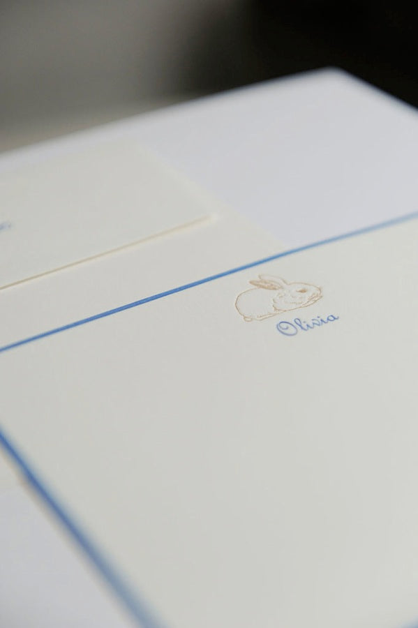 bunny stationery