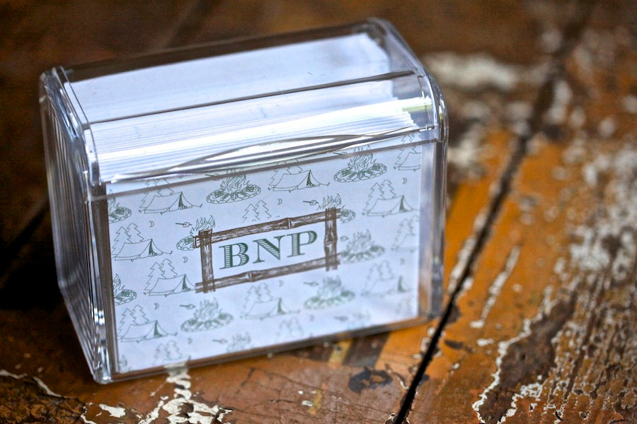 campfire camp note set