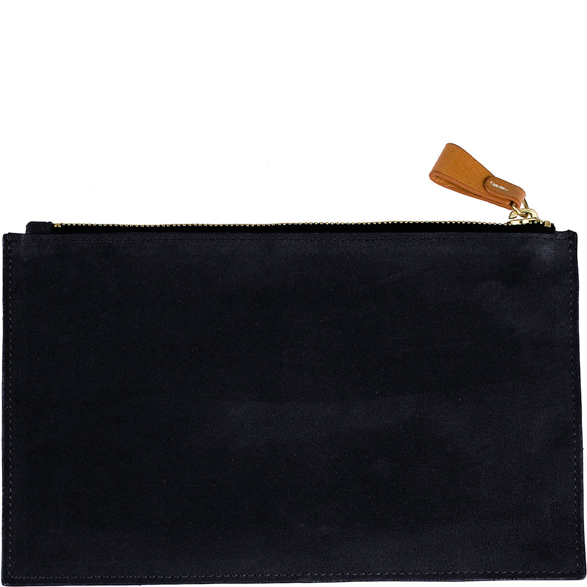 medium suede clutch