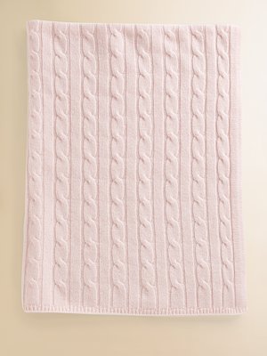 cashmere baby blanket - pink