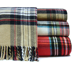 classic tartan plaid throw