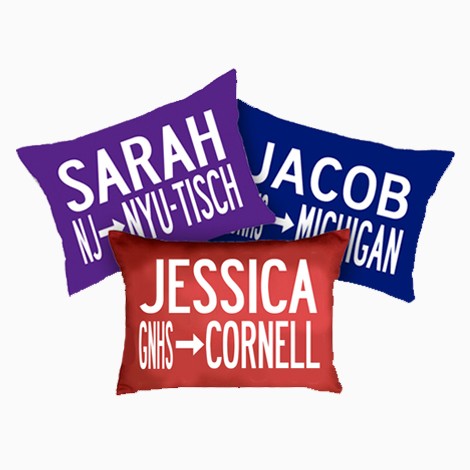 custom college pillow