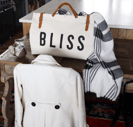 custom text weekender tote- YOUR Design