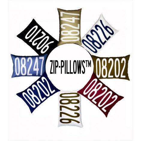 custom zip code pillows