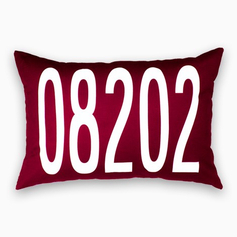 custom zip code pillows