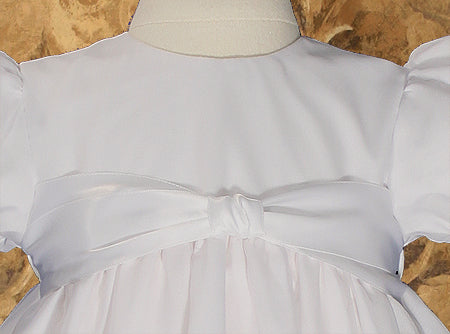 day length organza christening dress