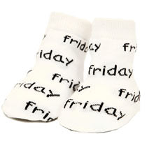 days of the week baby socks