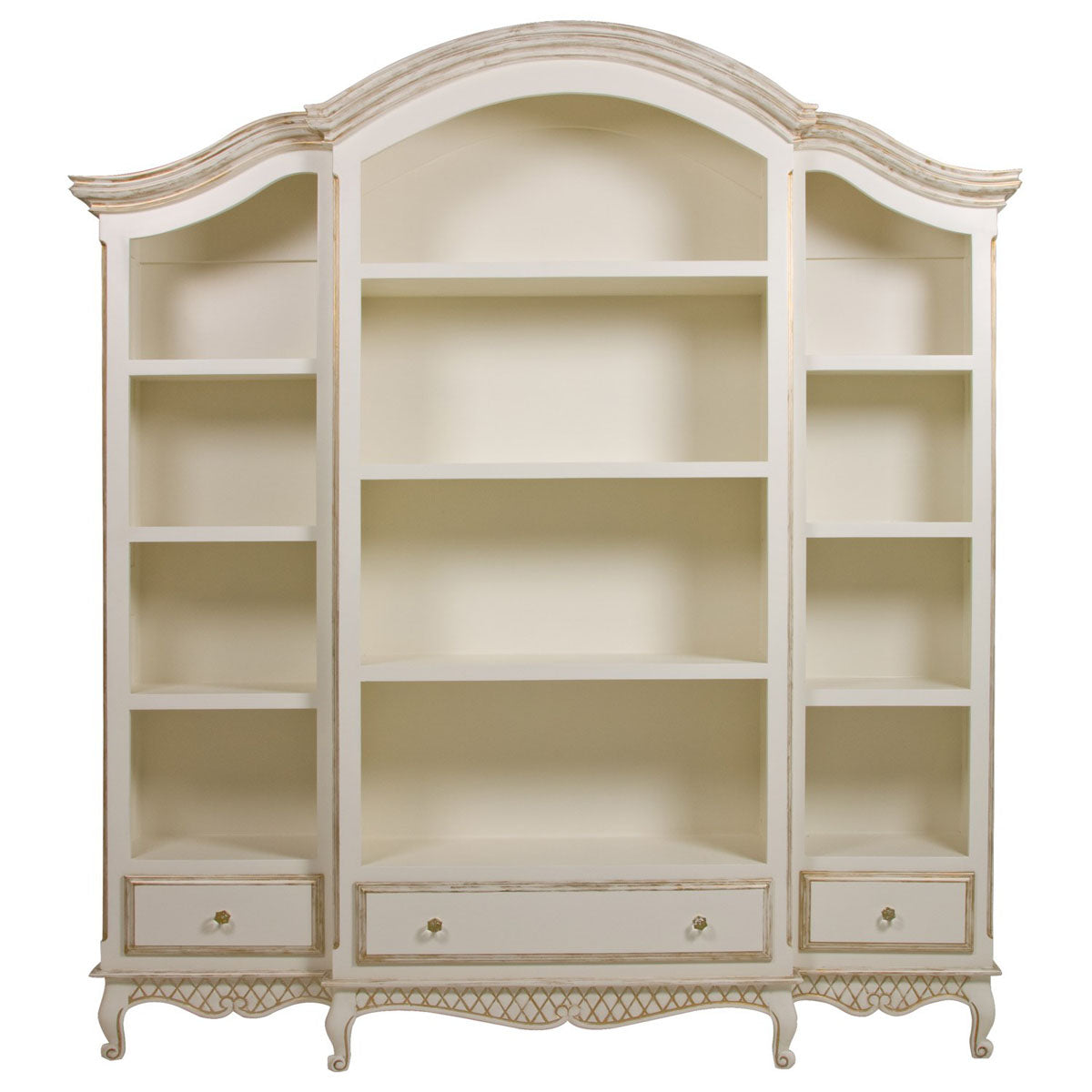elena three piece bookcase