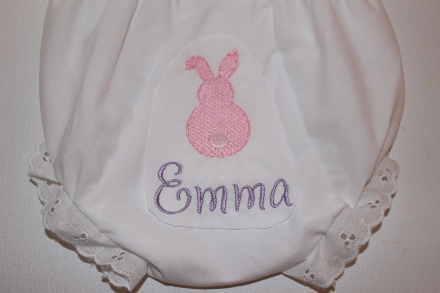embroidered bunny bloomer