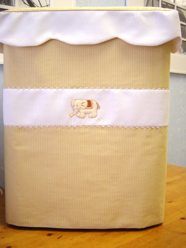 embroidered elephant crib bedding