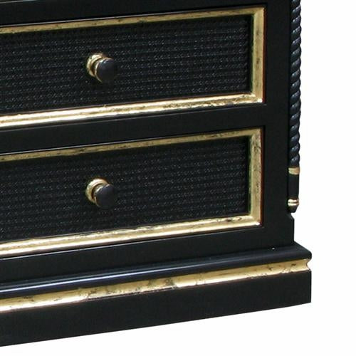 evan dresser with gold gilding